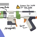 Mô hình súng Nerf Skewer thiết kế bởi Charamile Designs - Thumbnail 6