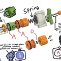 Mô hình súng Nerf Skewer thiết kế bởi Charamile Designs - Thumbnail 9
