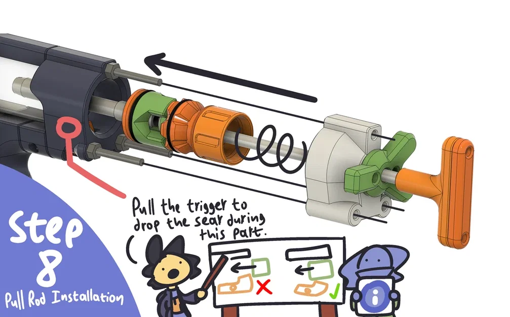 Mô hình súng Nerf Skewer thiết kế bởi Charamile Designs - Image 10