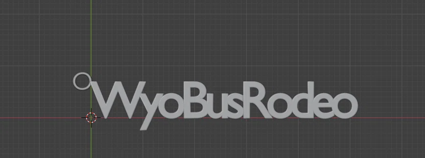 Móc khóa in 3D WyoBusRodeo - Phụ kiện nhỏ gọn và cá tính - Image 1