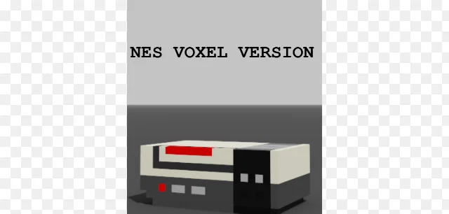 Mô hình máy chơi game NES phong cách Voxel art 3D cực đẹp - Image 1