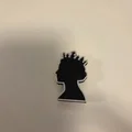 Jibbit Croc Charm Hình Bóng Nữ Hoàng Elizabeth II - Thumbnail 2
