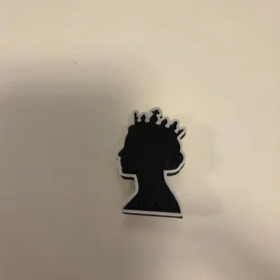 Jibbit Croc Charm Hình Bóng Nữ Hoàng Elizabeth II