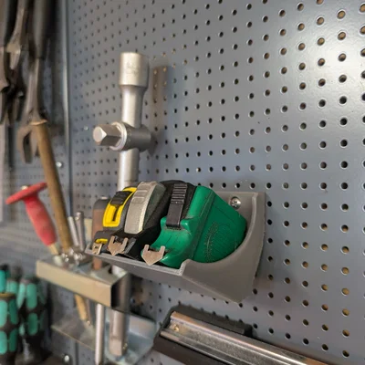 Khay Đựng Thước Cuộn Gắn Bảng Pegboard 12mm Tiện Lợi