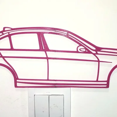 Mô hình trang trí tường BMW E90 - Thiết kế tối giản tinh tế