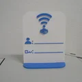 Bảng ghi thông tin WiFi để bàn - Thiết kế 3D hiện đại - Thumbnail 2