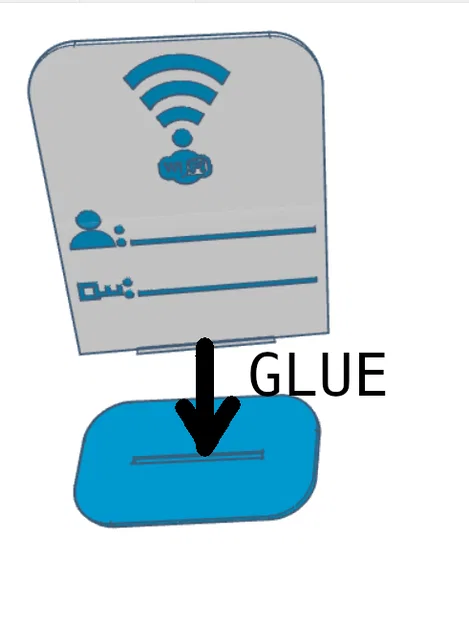 Bảng ghi thông tin WiFi để bàn - Thiết kế 3D hiện đại - Image 4