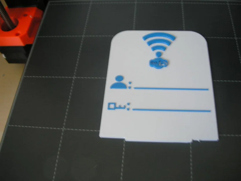 Bảng ghi thông tin WiFi để bàn - Thiết kế 3D hiện đại - Image 5