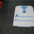 Bảng ghi thông tin WiFi để bàn - Thiết kế 3D hiện đại - Thumbnail 5