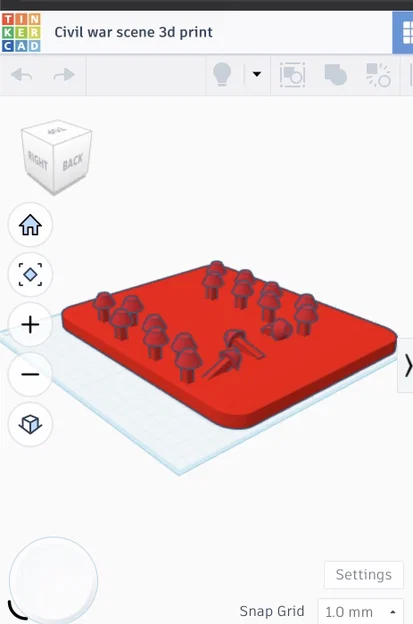 Mô hình tái hiện khung cảnh chiến tranh (Civil War Scene) 3D đơn giản - Image 1