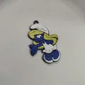 Móc khóa Smurfette (Xì Trum) 3D siêu đáng yêu cho tín đồ hoạt hình - Thumbnail 1