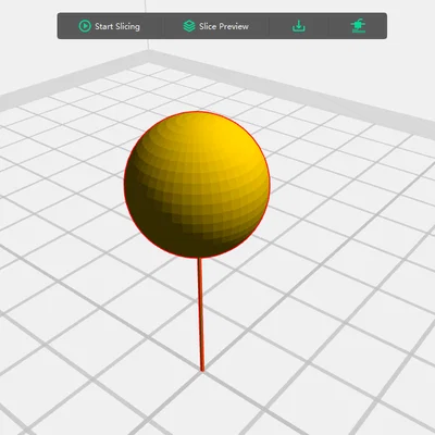 Mô hình kiểm tra in 3D Pin Support cho máy in FlashForge