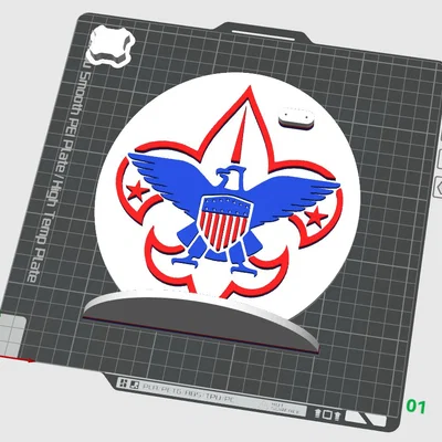 Giá đỡ huy hiệu Boy Scout Proud Parent in 3D đẹp mắt
