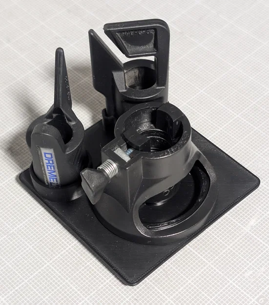 Khay đựng đế phay Dremel và phụ kiện mài Gridfinity - Image 1