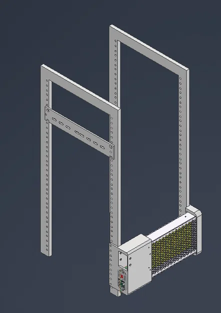 Ngàm gắn nguồn Meanwell LRS-350/250 cho tủ rack 10 inch - Image 1