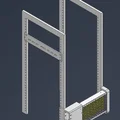 Ngàm gắn nguồn Meanwell LRS-350/250 cho tủ rack 10 inch - Thumbnail 1