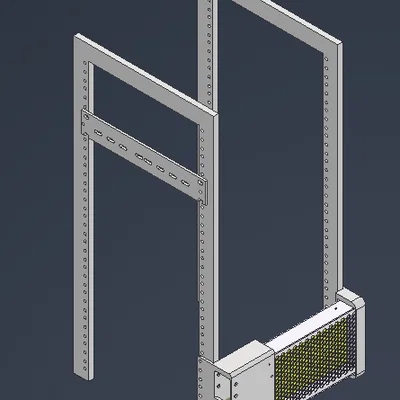 Ngàm gắn nguồn Meanwell LRS-350/250 cho tủ rack 10 inch