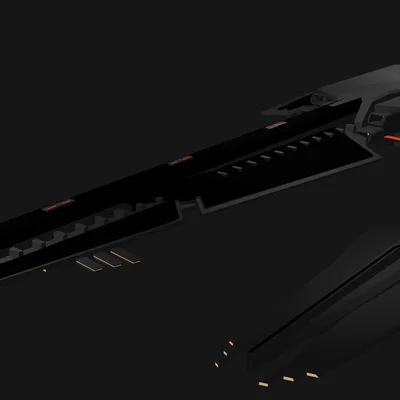 Mô hình tàu vũ trụ Agitator Class Corvette & Railgun