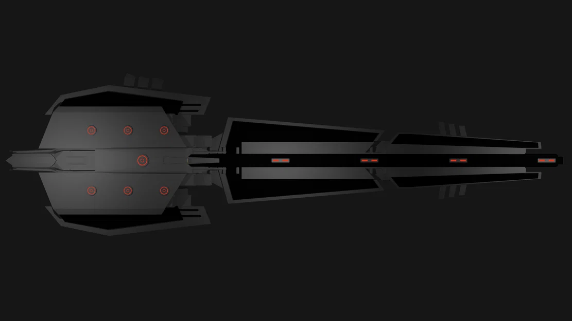 Mô hình tàu vũ trụ Agitator Class Corvette & Railgun - Image 2