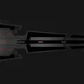 Mô hình tàu vũ trụ Agitator Class Corvette & Railgun - Thumbnail 2