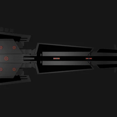 Mô hình tàu vũ trụ Agitator Class Corvette & Railgun