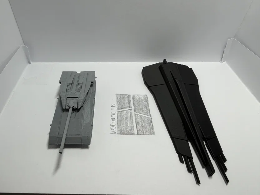 Mô hình tàu vũ trụ Agitator Class Corvette & Railgun - Image 5