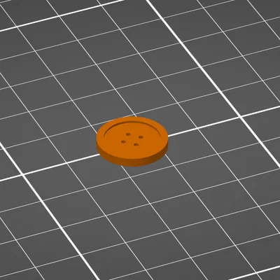 Mẫu nút áo 4 lỗ 3D - File STL in nút áo đơn giản tại nhà
