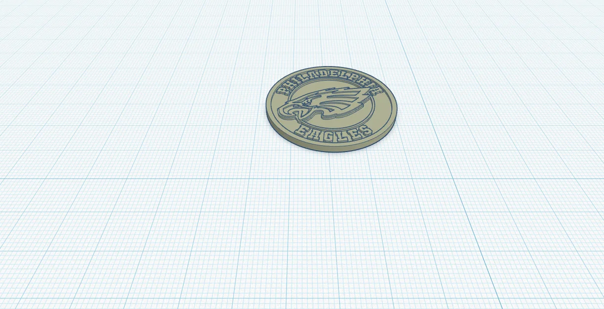 Mô hình huy hiệu Philadelphia Eagles in 3D trang trí đẹp mắt - Image 1