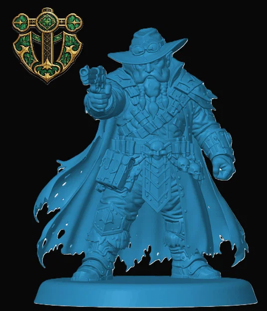 Mô hình Duergar Gunslinger dành cho game RPG - Image 1