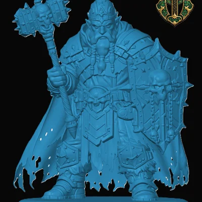Mô hình Duergar Cleric cho game nhập vai