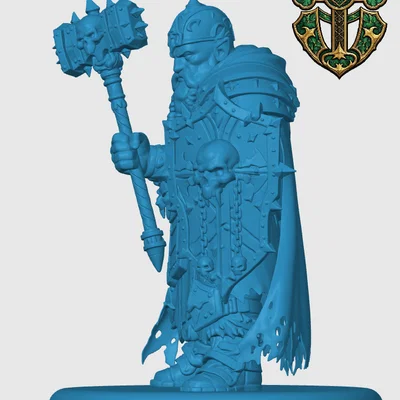 Mô hình Duergar Cleric cho game nhập vai