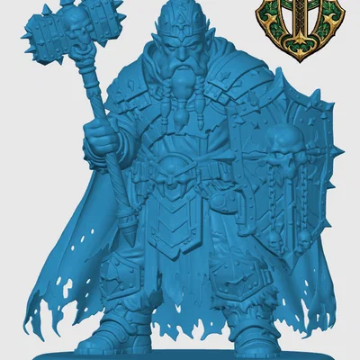 Mô hình Duergar Cleric cho game nhập vai