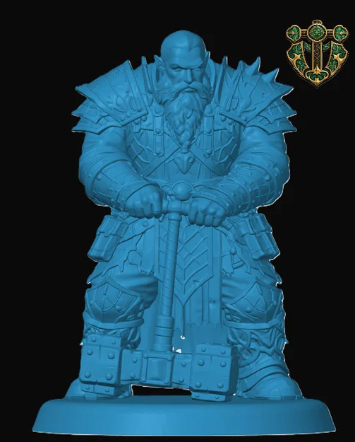 Mô hình Duergar Fighter cho game nhập vai - Image 1