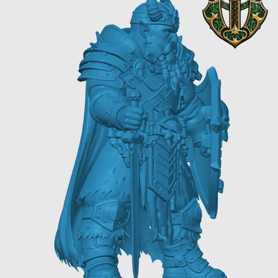 Mô hình Duergar Paladin cho game nhập vai