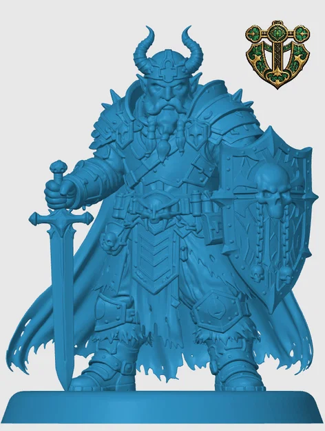 Mô hình Duergar Paladin cho game nhập vai - Image 3