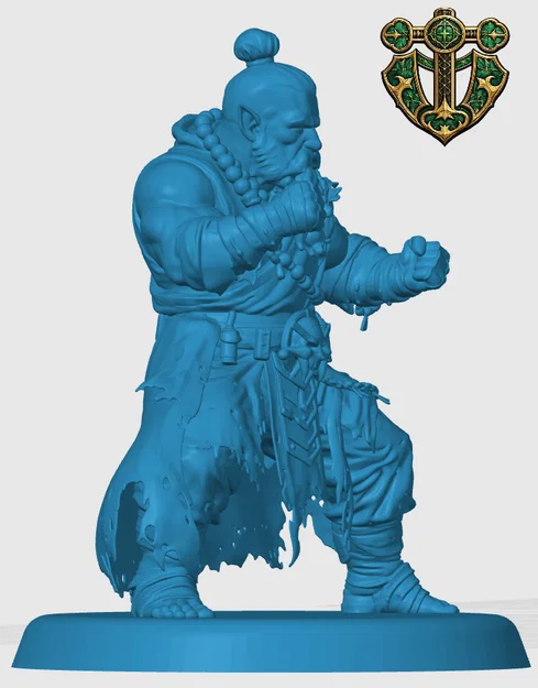 Mô hình Duergar Monk cho game RPG - Image 2