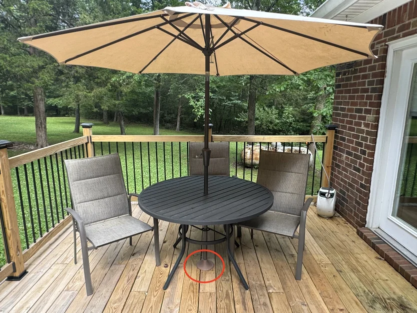 Đế Bảo Vệ Sàn Gỗ Chân Dù Patio - Thiết Kế Ôm Sát, Chống Trầy Xước - Image 1