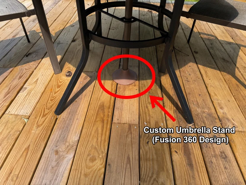 Đế Bảo Vệ Sàn Gỗ Chân Dù Patio - Thiết Kế Ôm Sát, Chống Trầy Xước - Image 2