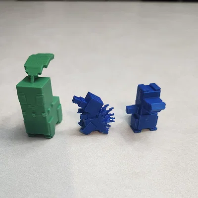 Bộ mô hình 3 Pokémon khởi đầu thế hệ 2 từ Cobblemon (In 3D)