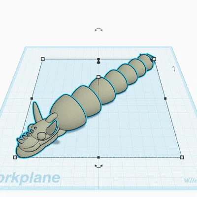 Mô hình rồng khớp nối linh hoạt (Flexy Articulated Dragon) 3D
