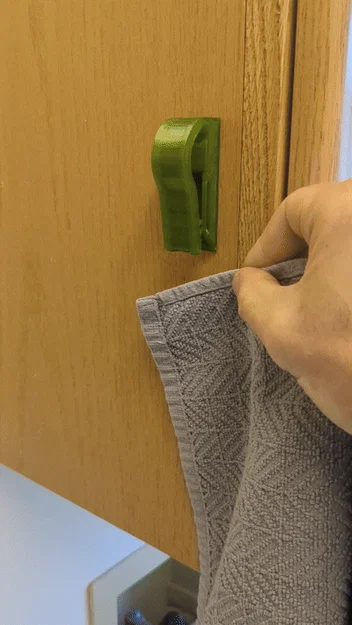 Móc treo khăn thông minh với cơ chế bánh răng (Pinching Gear Towel Holder) - Image 1