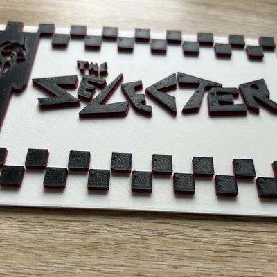 Mô hình logo ban nhạc The Selector - Thiết kế 3D phong cách 2 Tone Ska