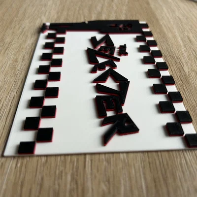 Mô hình logo ban nhạc The Selector - Thiết kế 3D phong cách 2 Tone Ska
