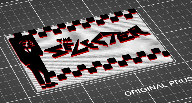 Mô hình logo ban nhạc The Selector - Thiết kế 3D phong cách 2 Tone Ska - Image 5