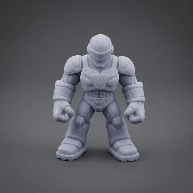 Mô hình nghệ thuật retro 80s / Mini-figure Keshi - Turbo Titan (File in resin đã hỗ trợ) - Image 1