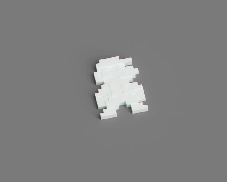 Mô hình Mario 2D Pixel đẹp mắt cho người yêu thích trò chơi cổ điển - Image 1