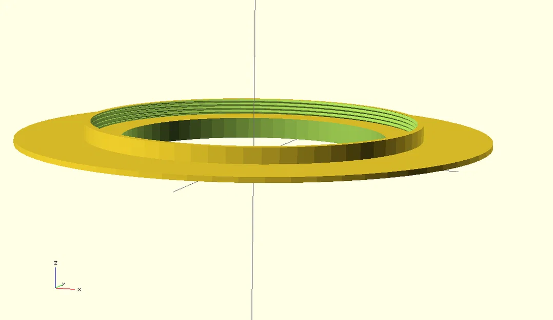 Bộ chuyển đổi vòng kính lọc và đế gắn vòng LED (Parametric) - Image 1