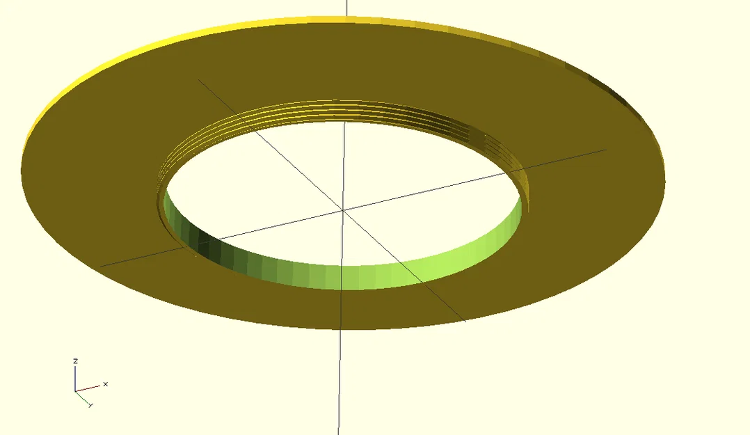 Bộ chuyển đổi vòng kính lọc và đế gắn vòng LED (Parametric) - Image 2