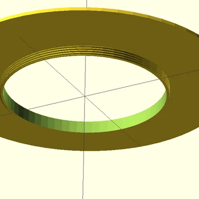 Bộ chuyển đổi vòng kính lọc và đế gắn vòng LED (Parametric)