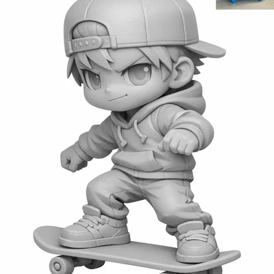 Mô hình Chibi Skater dễ thương